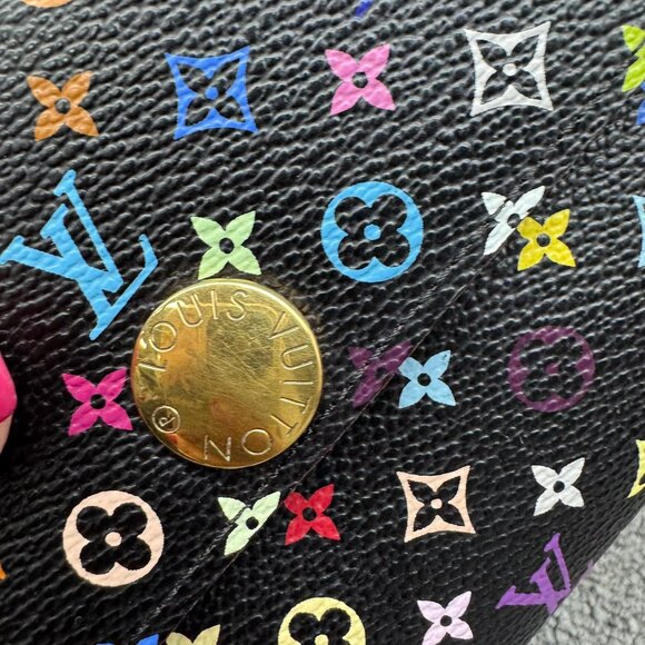 Louis Vuitton Sarah Multicolor Canvas Wallet 388-082225 - Picture 4 of 12